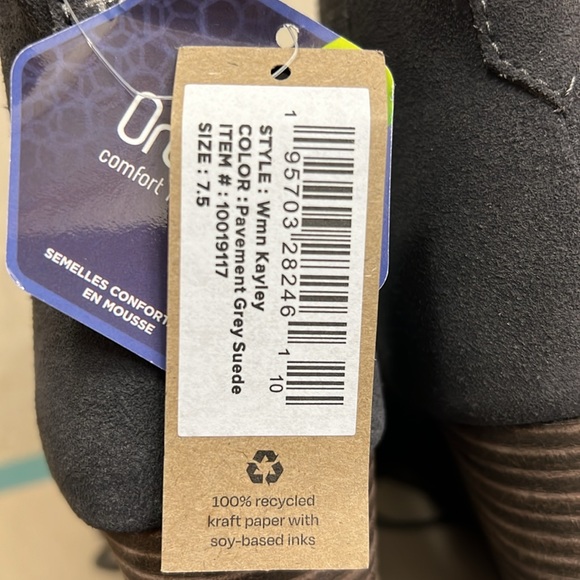 WOMEN’S TOMS KAYLEY BOOTIES IN PAVEMENT GREY SIDE. BRAND NEW IN BOX! SIZE 7.5 - Picture 9 of 9